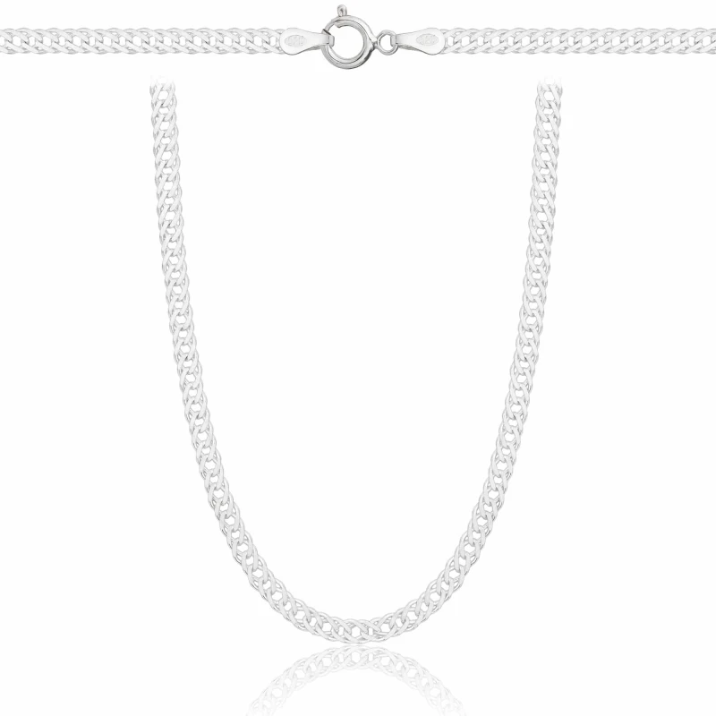 SREBRNY ŁAŃCUSZEK ROMBO 925 - 3MM