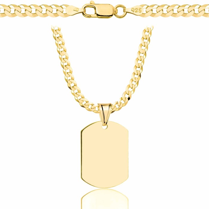 POZŁACANY SREBRNY ŁAŃCUSZEK PANCERKA Z NIEŚMIERTELNIKIEM 925 585 - 3,8MM