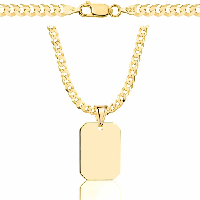 POZŁACANY SREBRNY ŁAŃCUSZEK PANCERKA Z NIEŚMIERTELNIKIEM 925 585 - 3,8MM