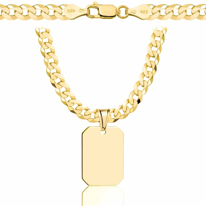 POZŁACANY SREBRNY ŁAŃCUSZEK PANCERKA Z NIEŚMIERTELNIKIEM 925 585 - 5,6MM