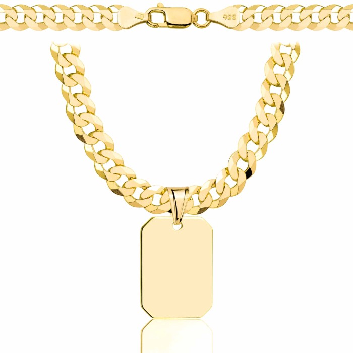 POZŁACANY SREBRNY ŁAŃCUSZEK PANCERKA Z NIEŚMIERTELNIKIEM 925 585 - 6,5MM