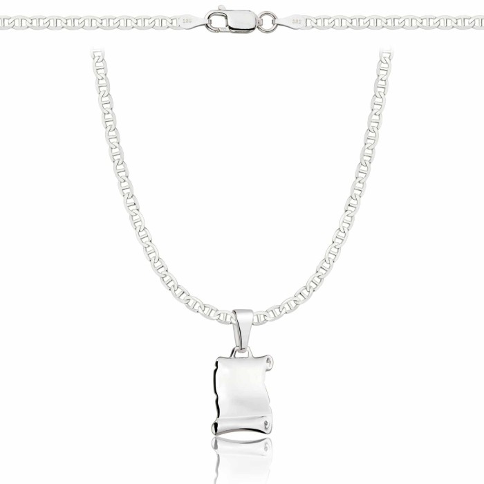 SREBRNY NASZYJNIK GUCCI PAPIRUS 925 - 2,6MM